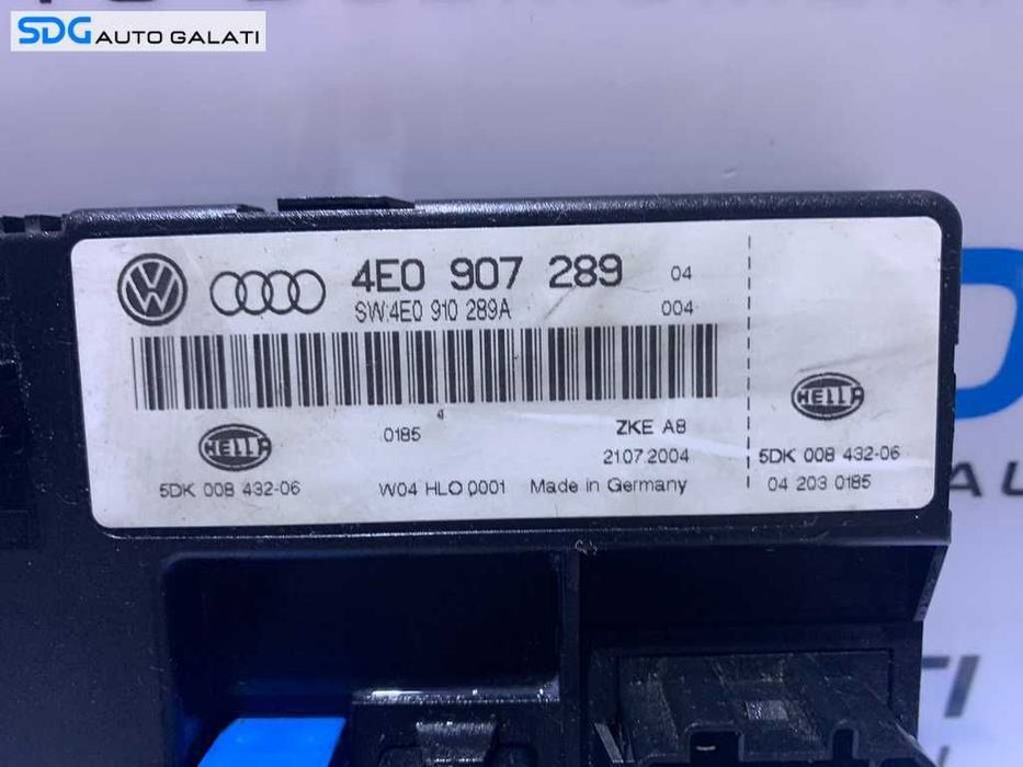 Unitate Modul Calculator Confort Comfort Audi A8 D3 2002 - 2009 Cod 4E0907289 4E0910289A 4E0910289 [L3621]