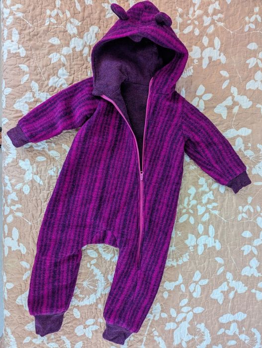 Salopeta / overall lana fiarta, marimea 98, noua, Amelia's design