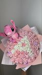 Buchet initiala Stitch Hello Kitty Trandafiri Sapun