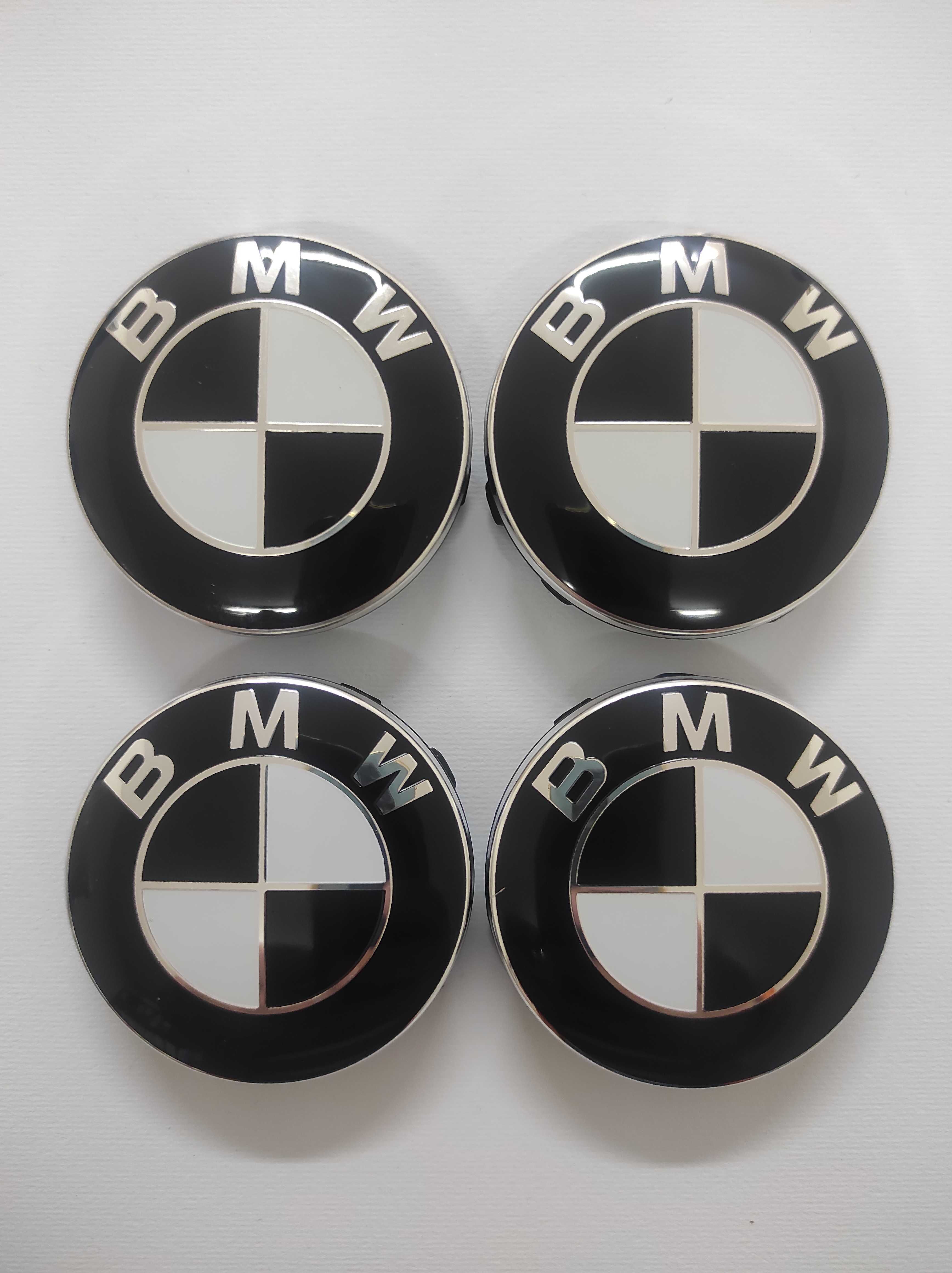 Капачки за Джанти за BMW 56, 60 и 68 мм. Цвят: Синьо/Бяло и Черно/Бяло