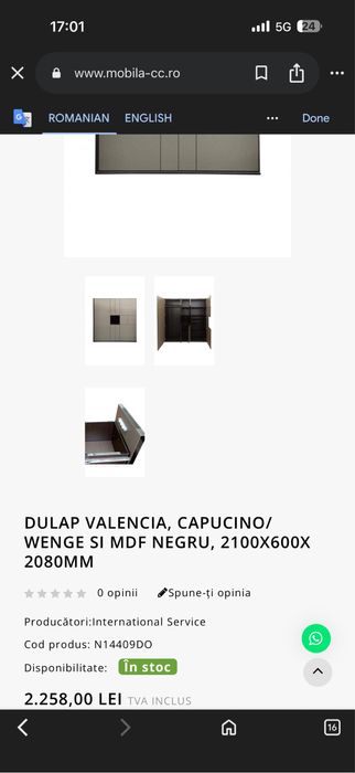 Dormitor Valencia complet