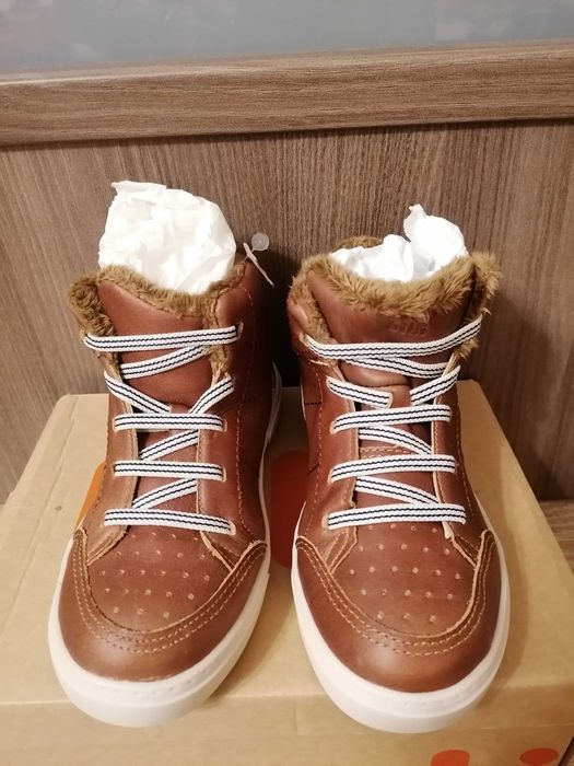 Ghete imblanite din piele baietel, Bibi Shoes, marimea 30,noi