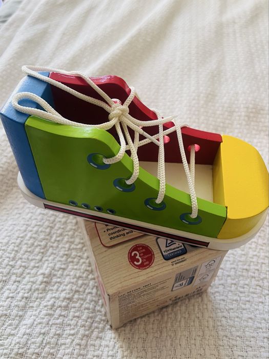 Дървена образователна играчка