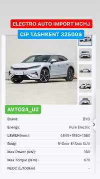 BYD neta zeekr cip toshkent buyicha olib kelib beramiz tez va qulay