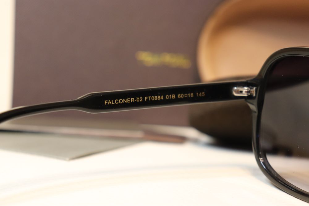 TOM FORD Falconer-02 FT0884 01B ochelari de soare uv