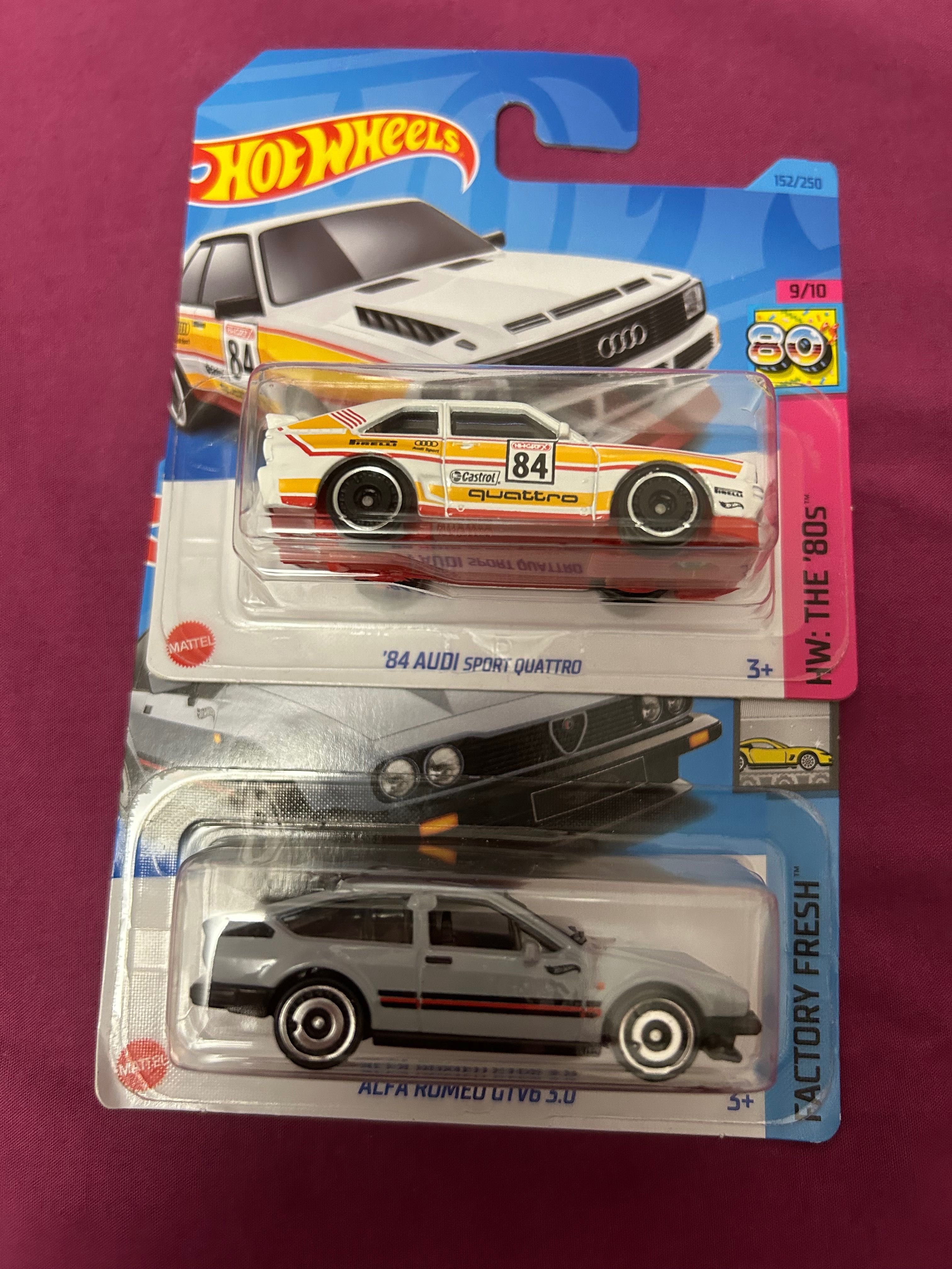 Hot wheels колички Alfa Romeo GTV 84’ AUDI SPORT QUATTRO