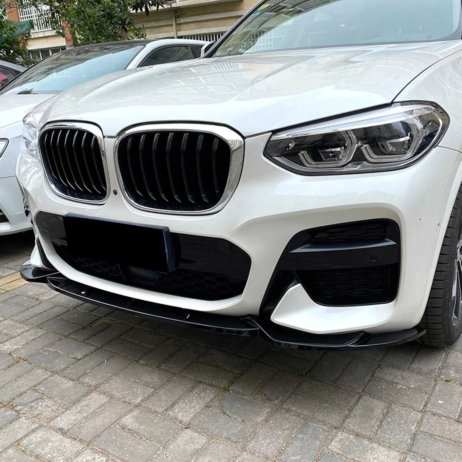 Prelungire Lip Bara Fata M BMW X3 X4 G01 G02 Maxton style,Negru Lucios