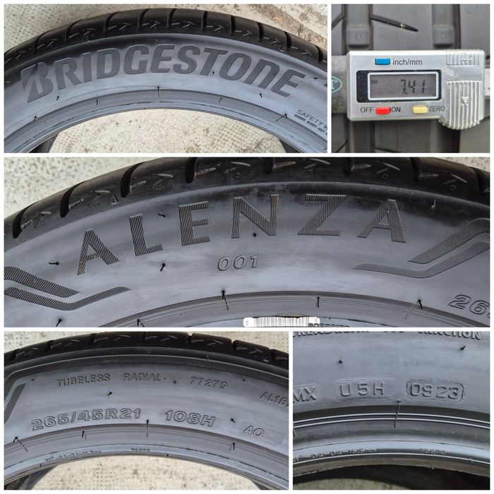 O bucată 265 45/40 R21 vară - una Pirelli Bridgestone Hankook