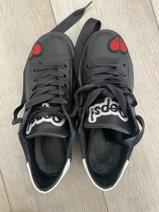 Черни кожени кецове размер 38