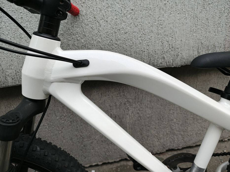 Bicicleta copii BMW JUNIOR 20 Zoll, frane disc alb perlat 6-9 ani