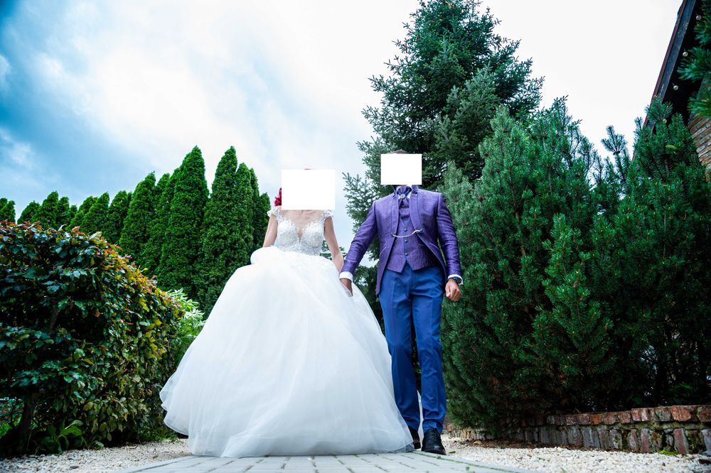 Rochie de mireasa tip Printesa!! Marimea 34-36 cu crinolina inclusa.