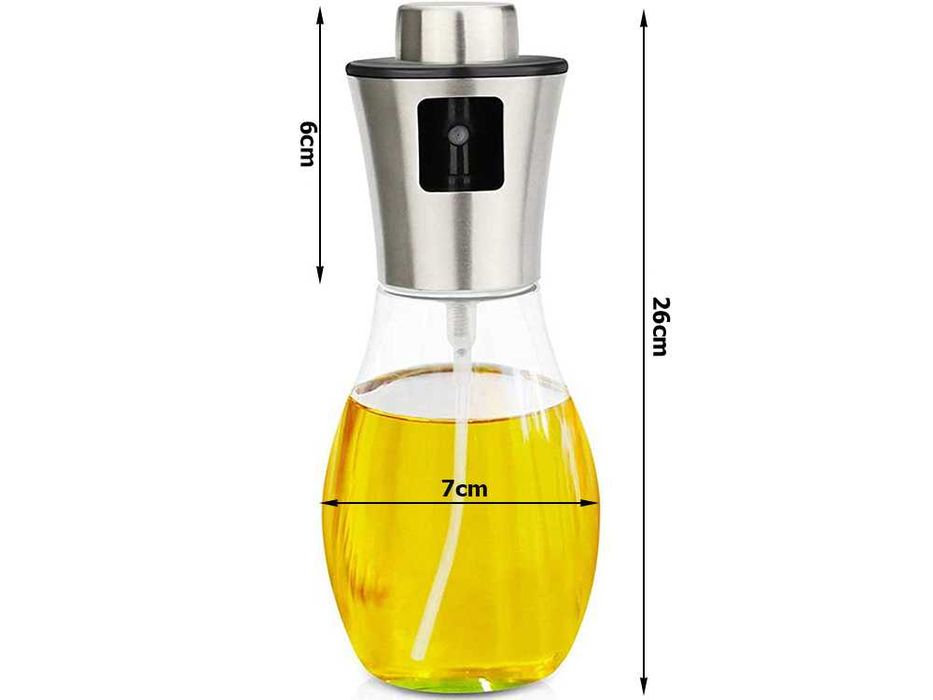 Dispenser spray ulei sau otet 200ml sticla cu pompa de presiune