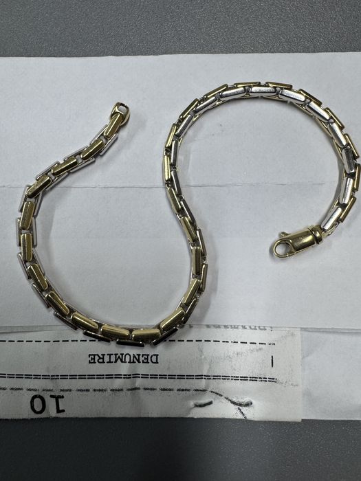 Bratara aur 18 k in doua culori Italia noua