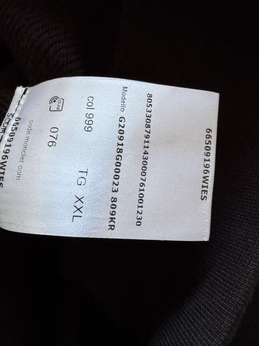 Оригинална мъжка черна фланела Moncler