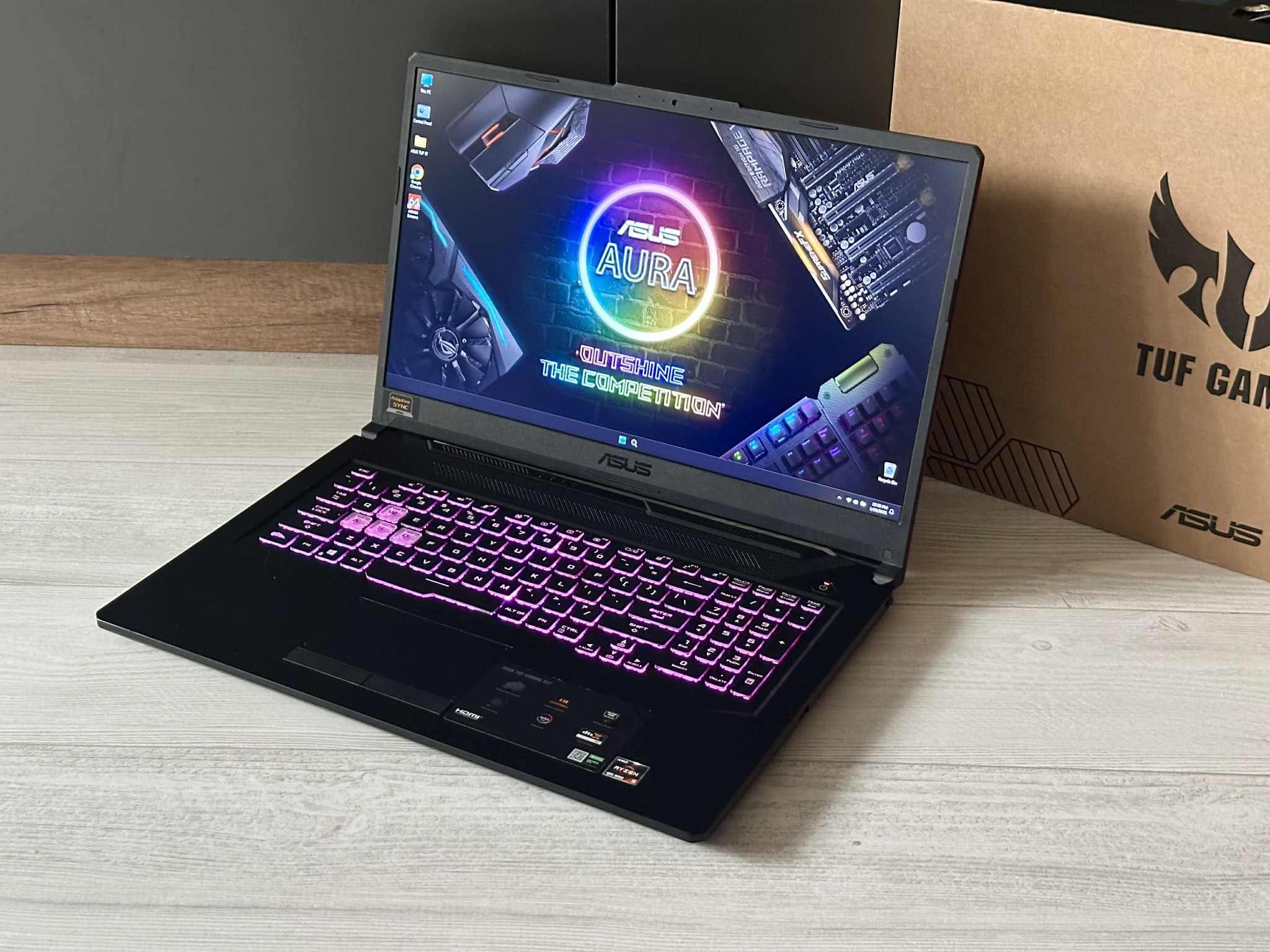 15.6 FHD IPS 144hz/RTX 3050 /Ryzen 5 /512ssd /RGB Aurora/MIL-STD-810H