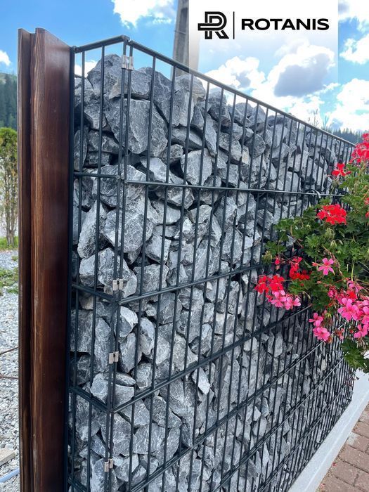 Gard din piatra tip gabion Panou 2D și Piatra concasata