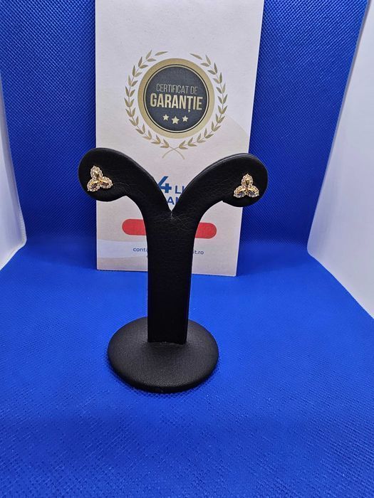 Cercei Aur 18K 2.45g (AG16 Moldova b30750) - Garantie 2 Ani!