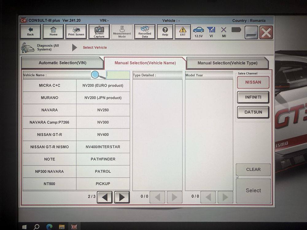 Tester/Diagnoza VNCI-RNM Nissan/Infiniti+Dell 5280 soft Nissan Consult