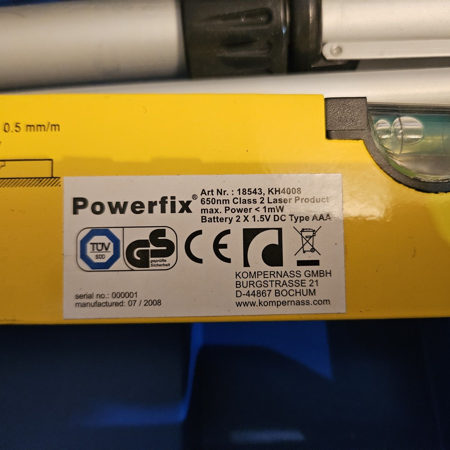 Немски Лазерен Нивелир-Обхват 650м-Комплект-Статив/Трипод-Powerfix La