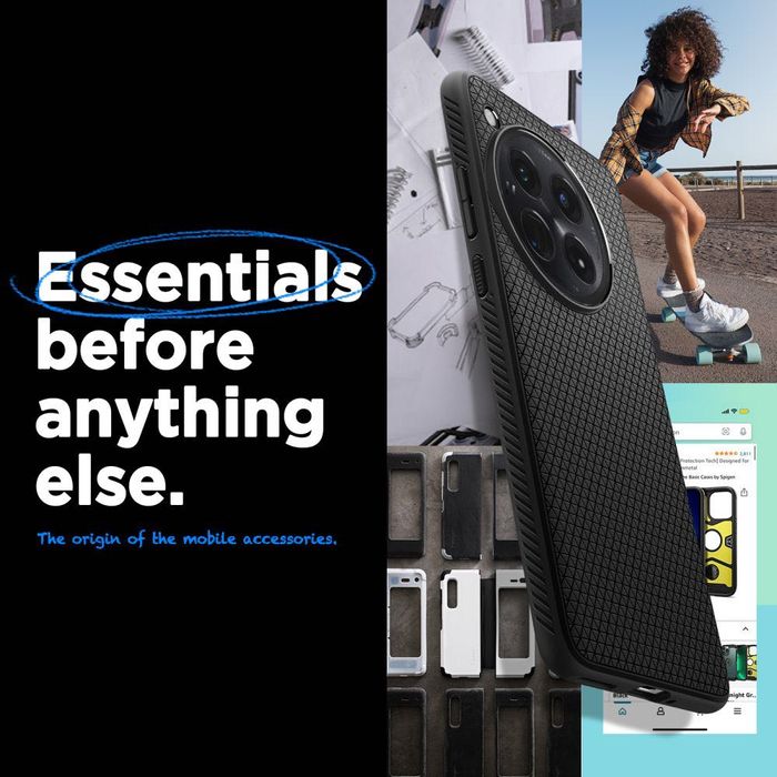 Противоударен силиконов Spigen Liquid Air Case Калъф за ONEPLUS 12