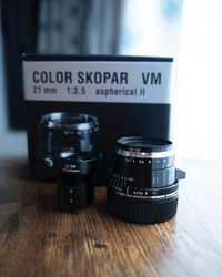 Voigtlander 21mm Color Skopar f3.5 version II pentru montura Leica M.