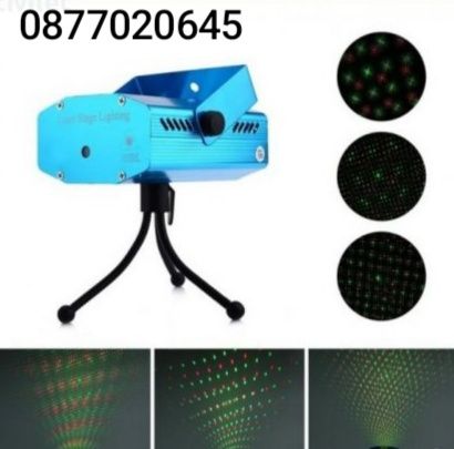 Мини LED дискотечен лазер с ефектни светлини