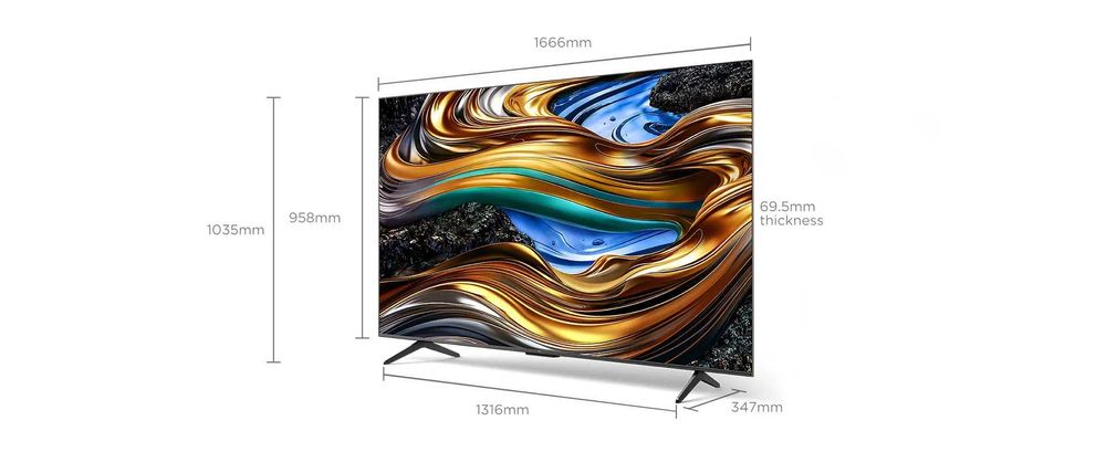 Телевизор TCL 75P755 UHD 4K SMART Google TV 120Hz
