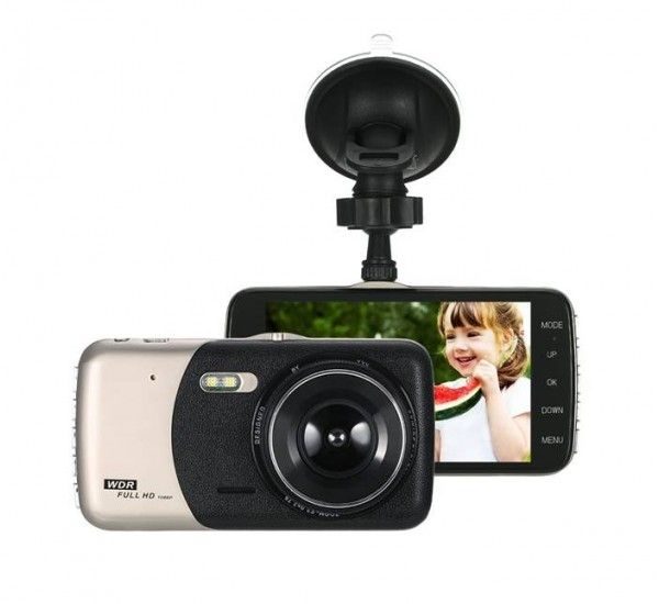 Видеорегистратор/камера KKMOON FULL HD за автомобил, с 2 камери
