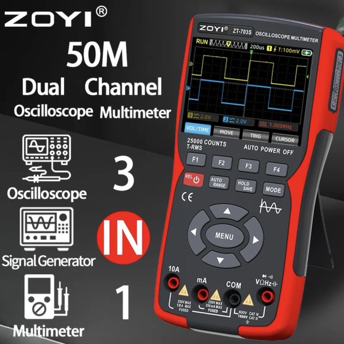 Мульииметр-осциллограф ZOYI ZT-703S