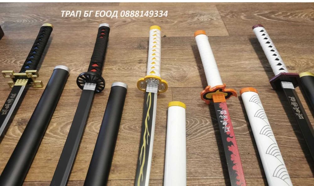 Demon Slayer Katana Меч 75 см Катана Cosplay Острие от СТОМАНА