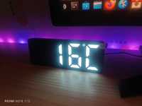 Дигитален LED часовник Аларма Температура Настолен