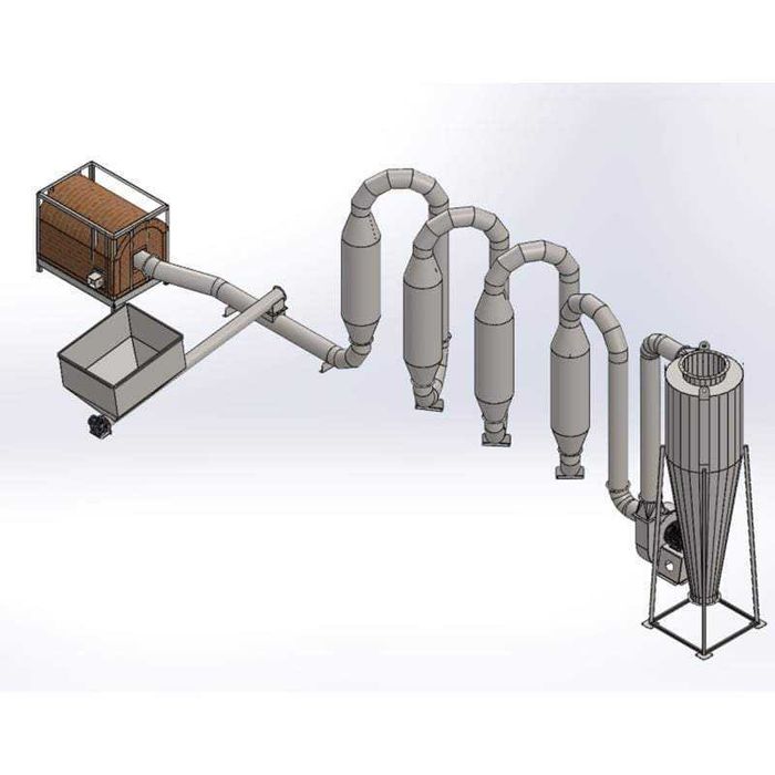 Uscator rumegus aerodinamic