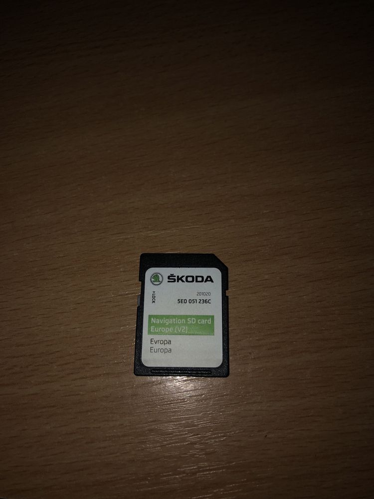 Card SD navigatie original Skoda MIB 2018