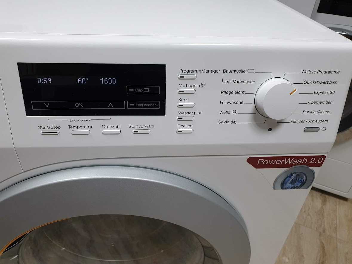 1600rpm Пералня Miele W1 9Кг Миеле 12м Гаранция