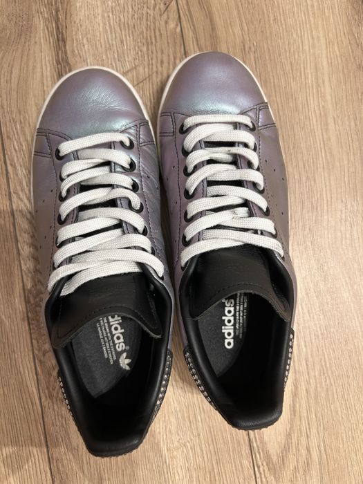 Adidas Stan Smith metallic silver stone, marime 38