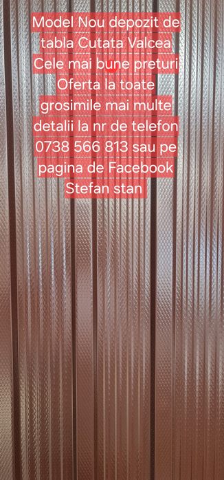 Depozit de tabla Cutata Valcea transport gratuit în toată tar preț neg