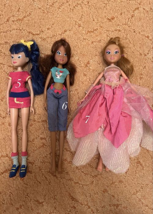 Кукли Уинкс, Кен, Барби, Ариел и порцеланови кукли