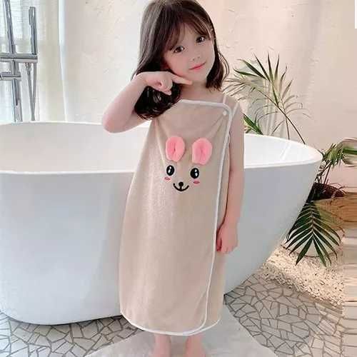 Prosop/păturică tip rochiță, material pufos, diverse culori, 6-14 ani