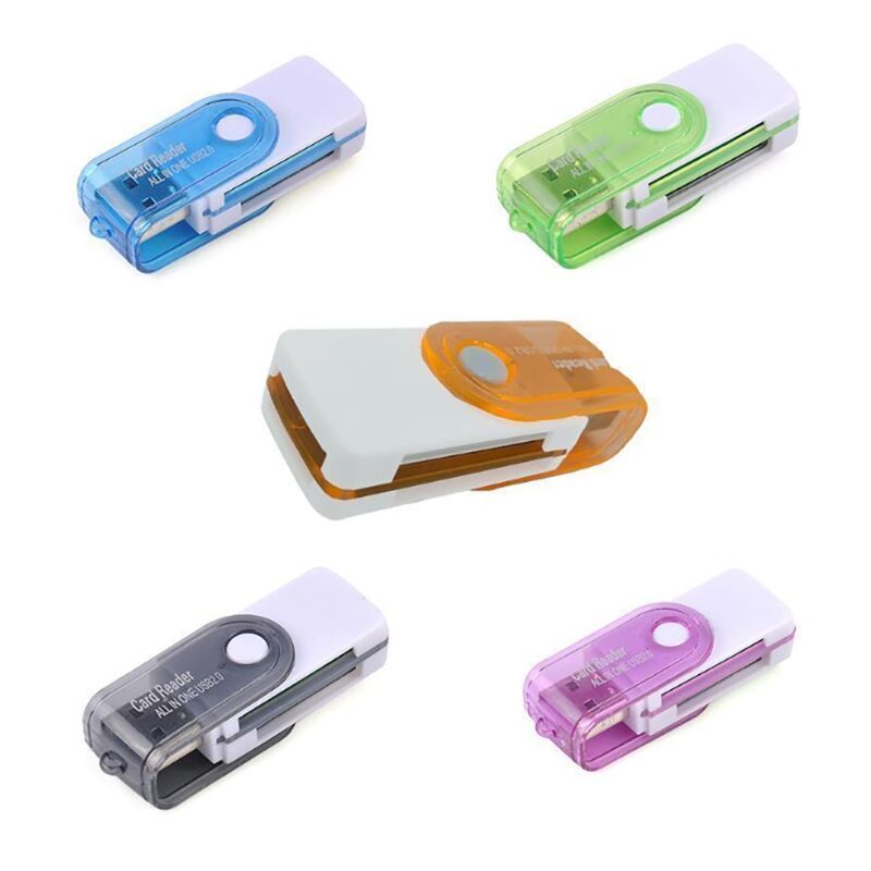 НЕМСКИ USB 2.0 четец за карти памет – CardReader + ЛЕД ФЕНЕР