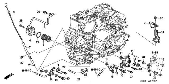 Датчик скорости за Honda Legend 28900RJB043 28900RJB033