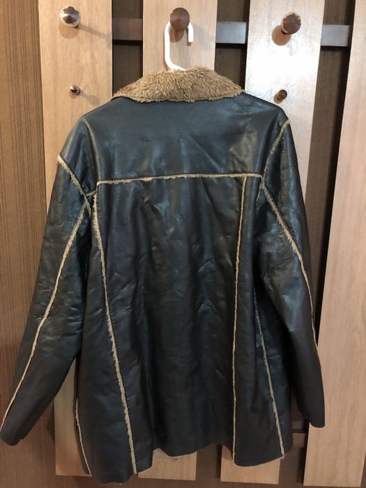 Мъжки кожух от еко кожа