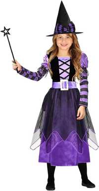 Costum carnaval de vrăjitoare pentru fete , marimea 130-140cm