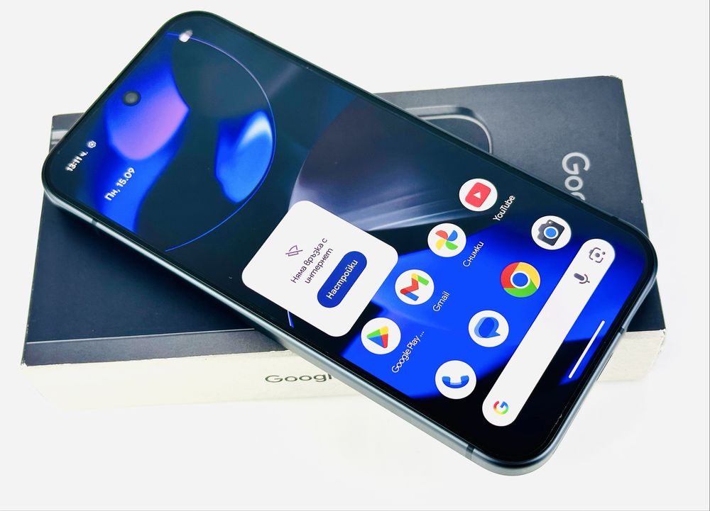 КАТО НОВ! Google Pixel 9 5G 128GB 12RAM Obsidian Гаранция!