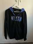Volcom zip-up black and blue