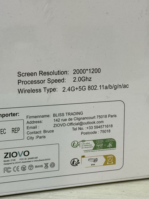 Tableta Ziovo Z128gb , sigilata , nefolosita !