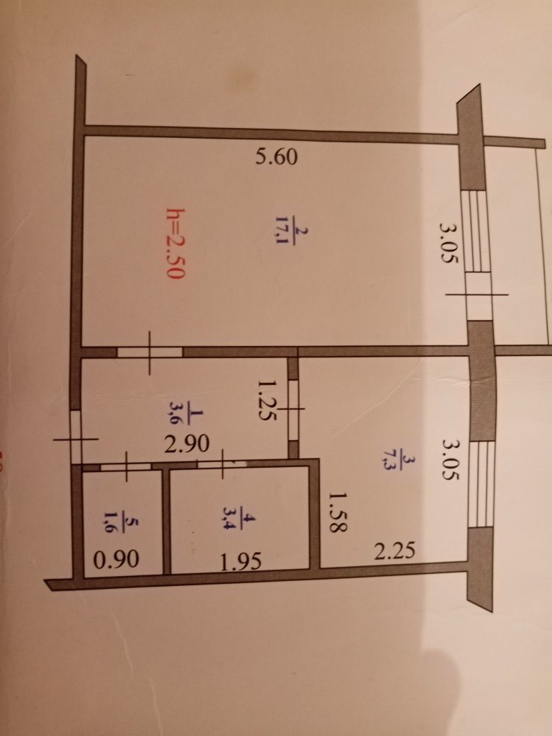 Продам 1 комн кв 6 мкрне