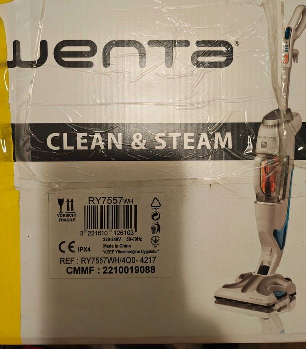 Vând aspirator Rowenta Clean and Steam RY7557WH, functie curățare abur