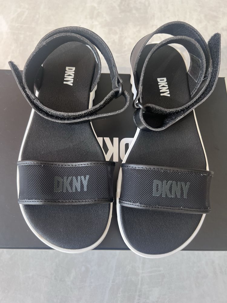 Sandale DKNY, negre, marimea 36