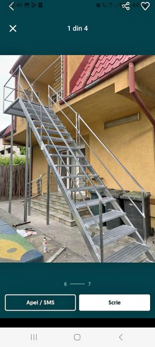 Vand scari metalice facem la comanda orice dimensiune