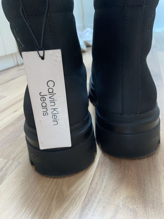 Calvin Klein Jeans кожени ботуши